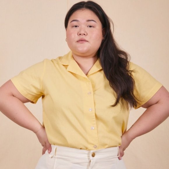 Big Bud Press Tops - Big Bud Press | Pantry Button Up | yellow | small